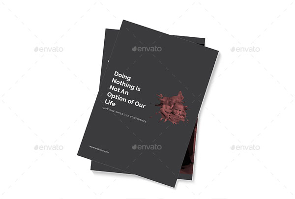 Charity A4 Brochure Template