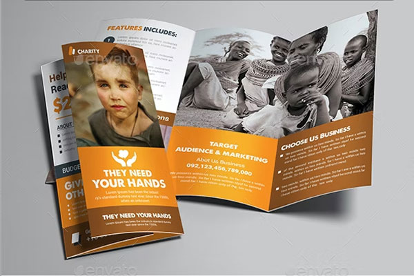 Charity Fundraisers Trifold Brochure