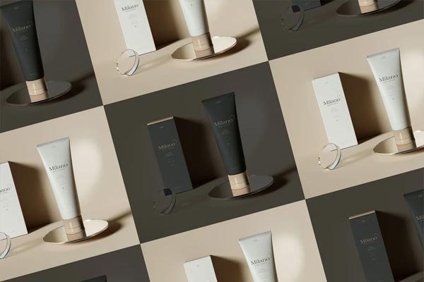 Cosmetic Tube Packaging Mockup