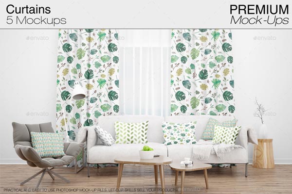 Curtains Design Mockup Pack