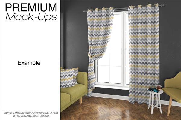 Curtains Mockup Set