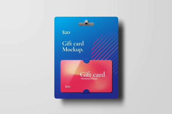 Editable Gift Card Mockup