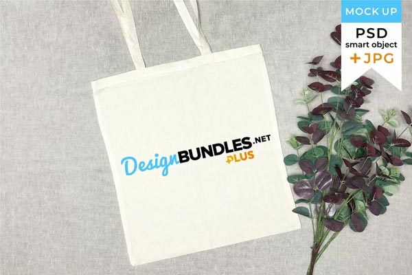 Editable Tote Bag Mockup