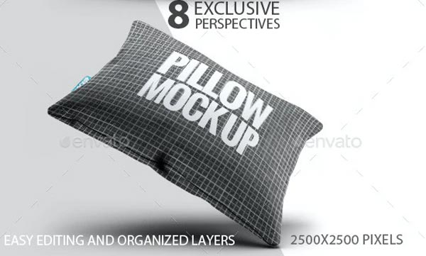 Fabric Pillow Mockup