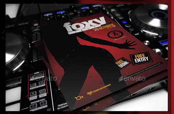 Foxy Lady Flyer Template