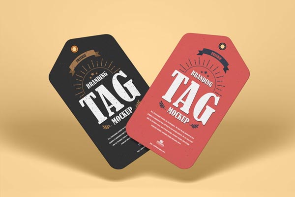 Free Branding Tag Mockup