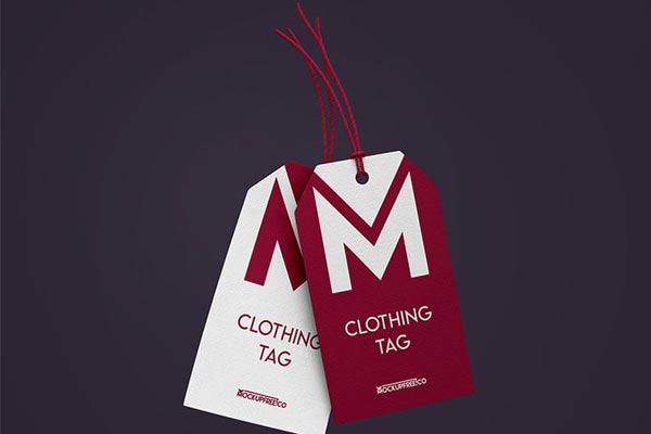 Free Clothing Tag Mockup