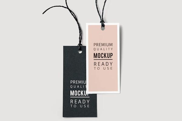 Free Fashion Label Tag Mockup