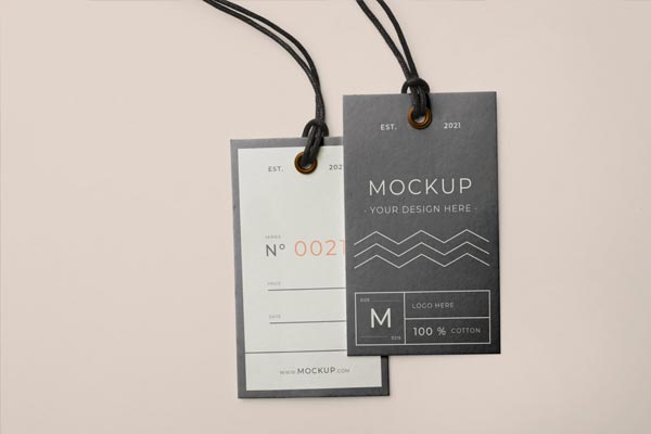 Free Hang Label Tag Mockup