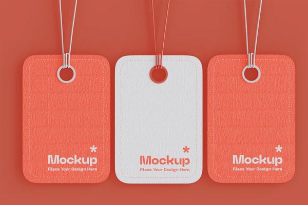 Free Label Price Tags Mockup