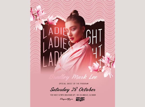 Free Ladies Club Night Flyer Template