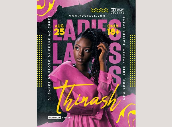 Free Ladies Night Event Flyer Template