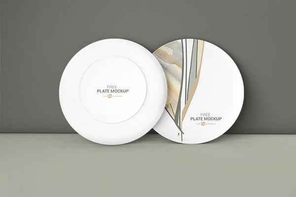 Free Plate Mockup Design