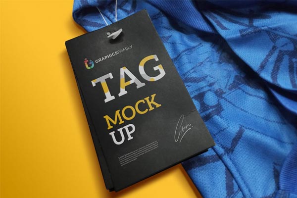 Free Sample Tag Mockup