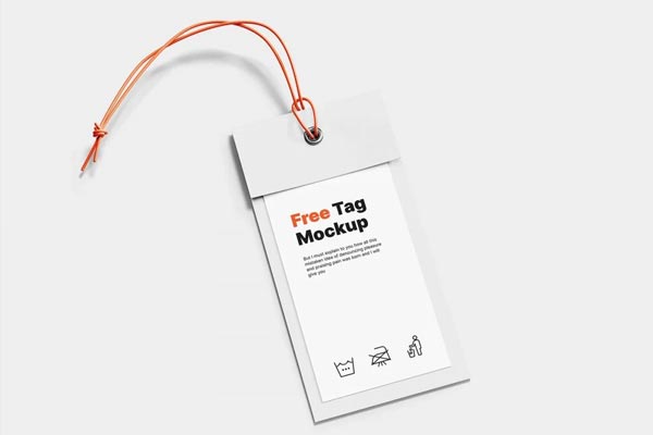 Free Tag Mockup