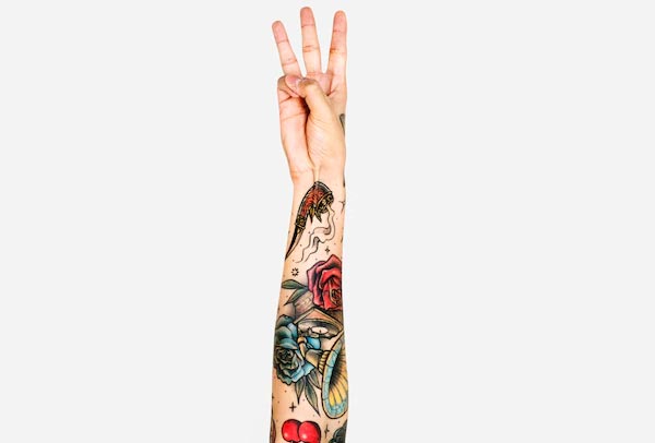 Free Tattooed Arm Mockup