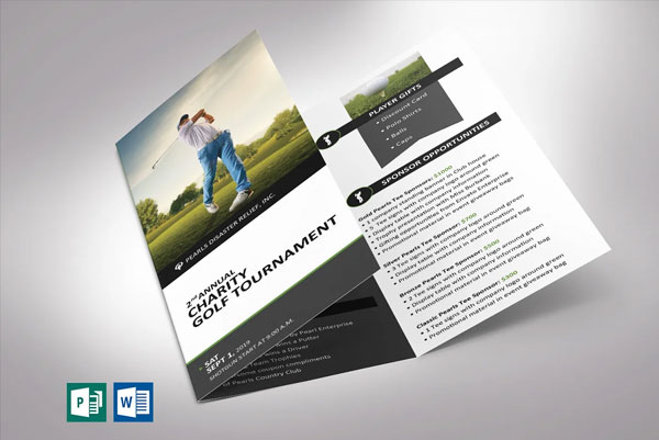 Golf Tournament Event Brochure
