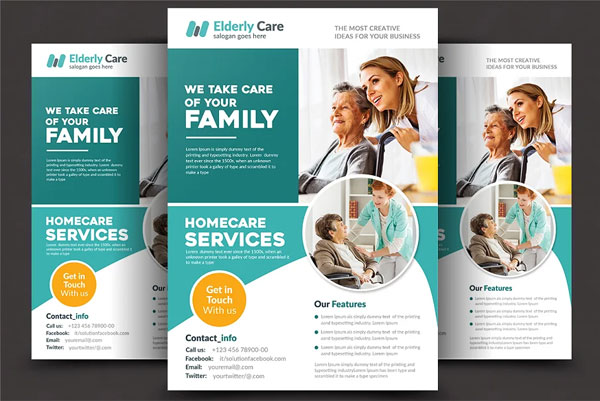 Happy Home Care Flyer Templates