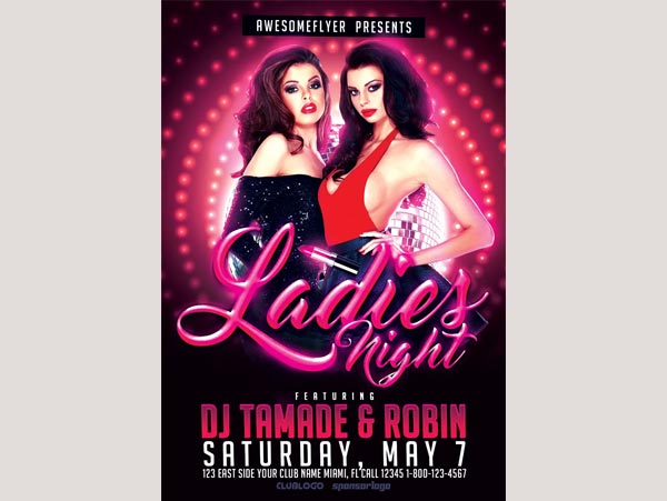 Ladies Night Free Flyer Template