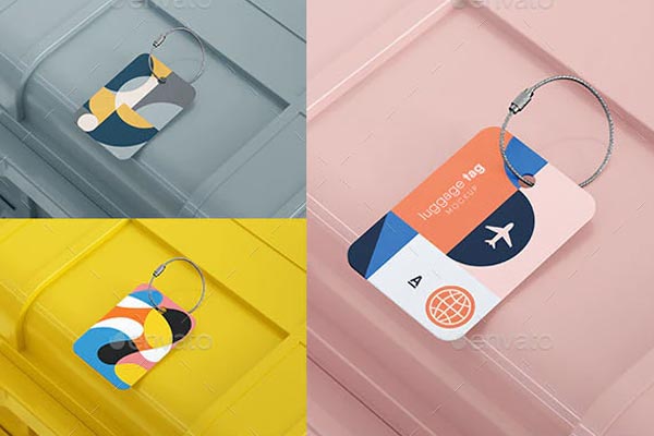 Luggage Tag Mockup