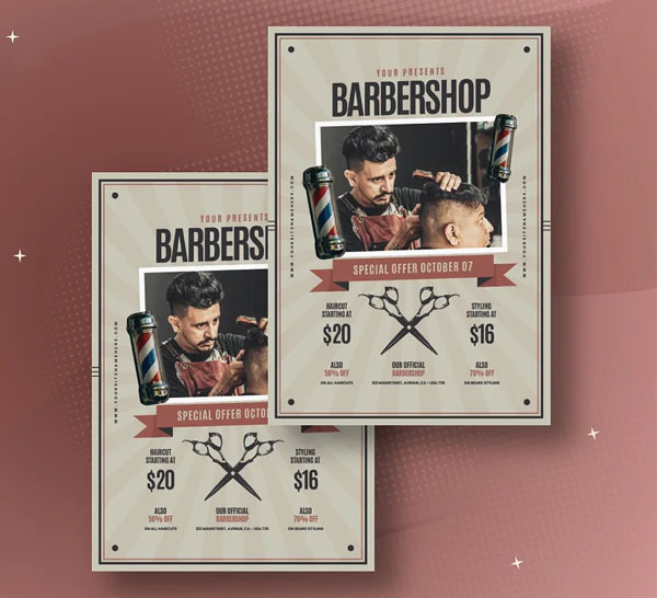 Modern Barbero Flyer Template