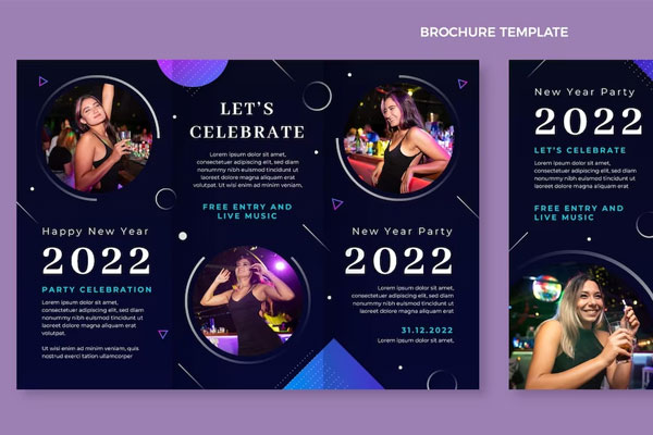 New Year Event Brochure Template