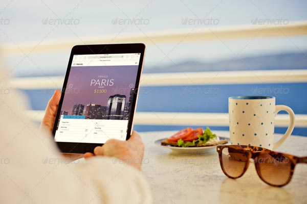 Photorealistic iPad Mockup Templates