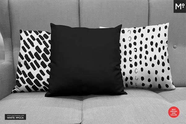 Pillow on Sofa Mockups Set