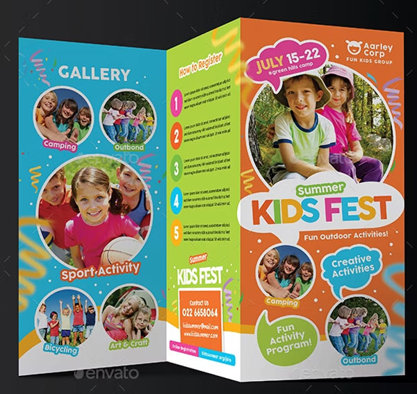 Kids Camp Brochure Templates - Get Free PSD, AI, Word, Indesign