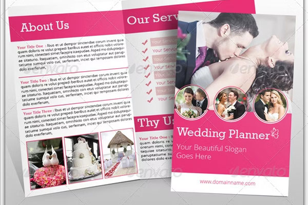 Printable Wedding Planner Brochure Template
