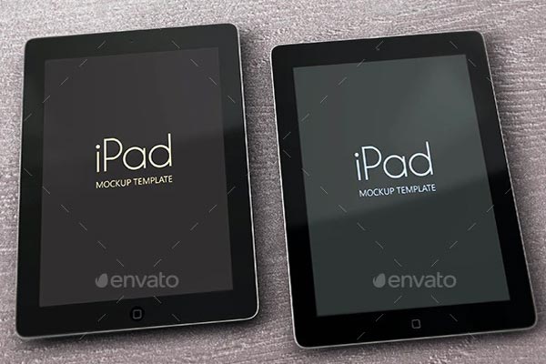 Realistic iPad Mockup Template