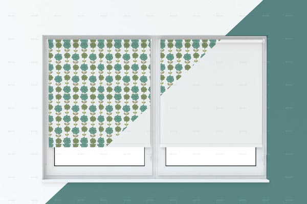 Roller Curtain Mockup Design