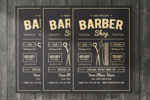 Sample Barber Shop Flyer Template