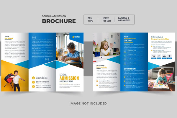 School Admission Trifold Brochure