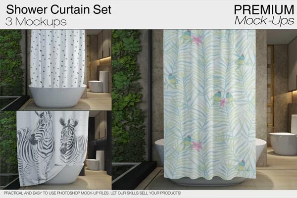 Shower Curtain Mockups