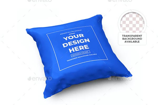 Square Pillow Mockup Template