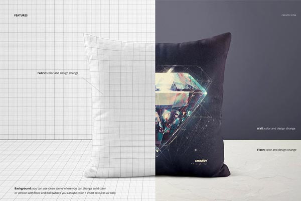 Throw Pillow Mockup