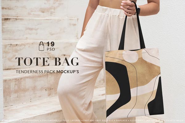 Tote Bag Tenderness Mockups