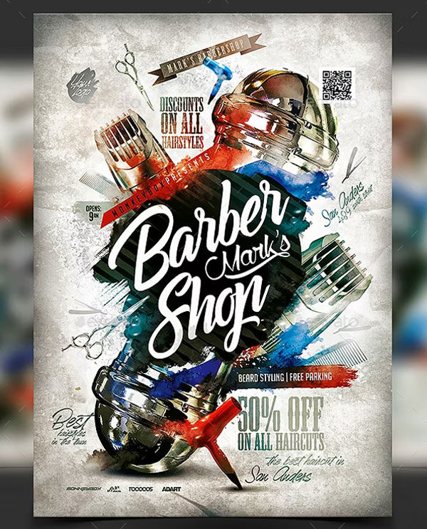 Trends Barbershop Flyer Template