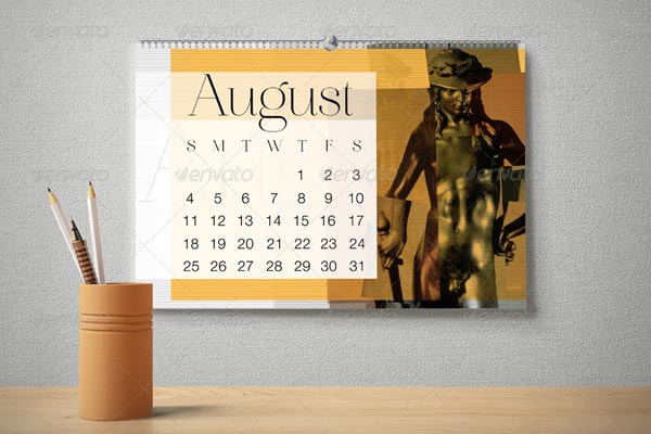 Wall Calendar Mockup Pack