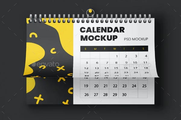Wall Calendar Mockup Set