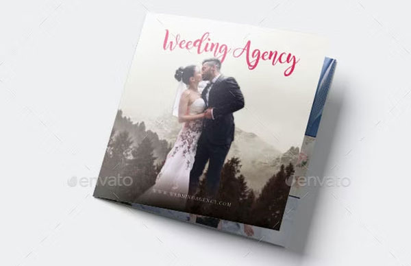 Wedding Planner Square Brochure Template