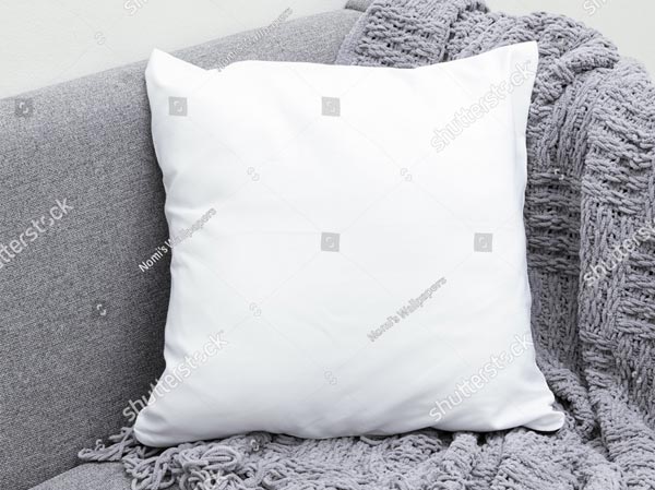 White Pillow Mockup