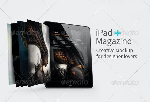 iPad Magazine Mockup