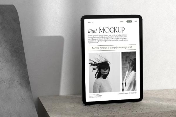 iPad Photo Mockup Template