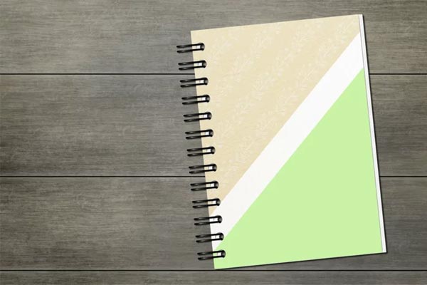 Blank Notebook Mockup