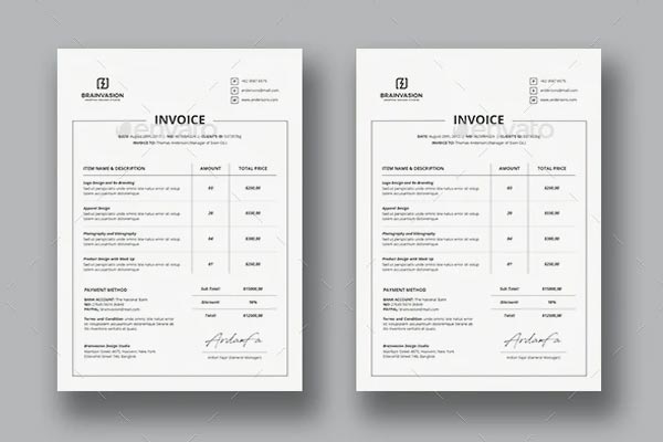 Download Construction Invoice Template