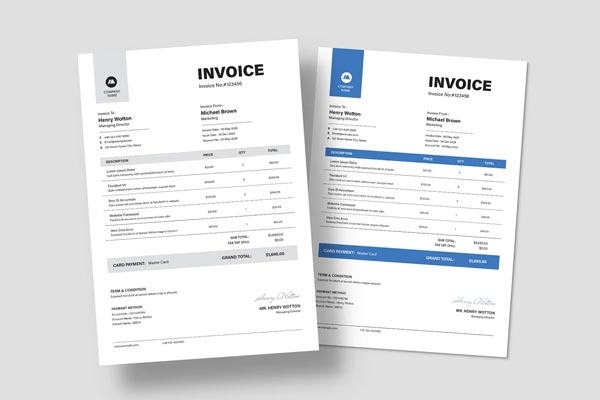 Download Construction Invoice