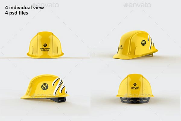 Hard Hat Mockup Template