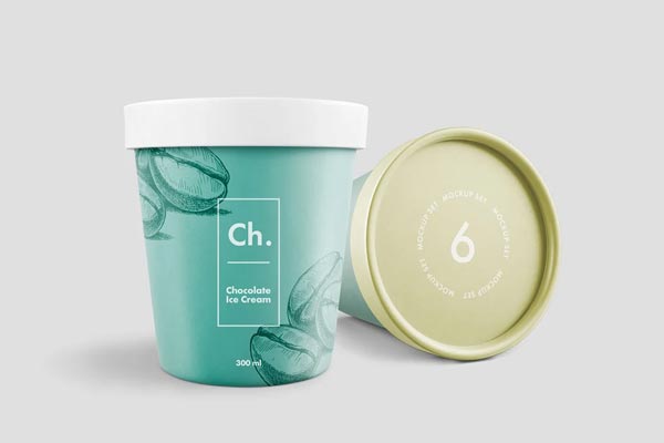 Ice Cream Jar Mockup Design